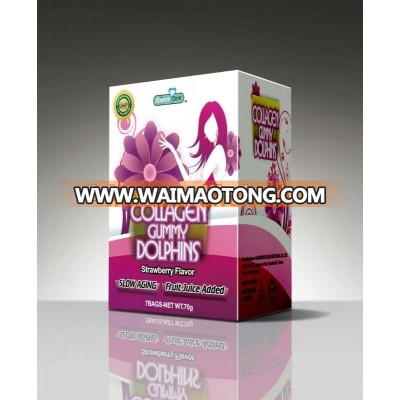 new product for 2014 dolphin shape gummy collagen supplement candies